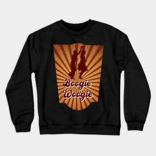 Boogie Woogie Retro Design Crewneck Sweatshirt